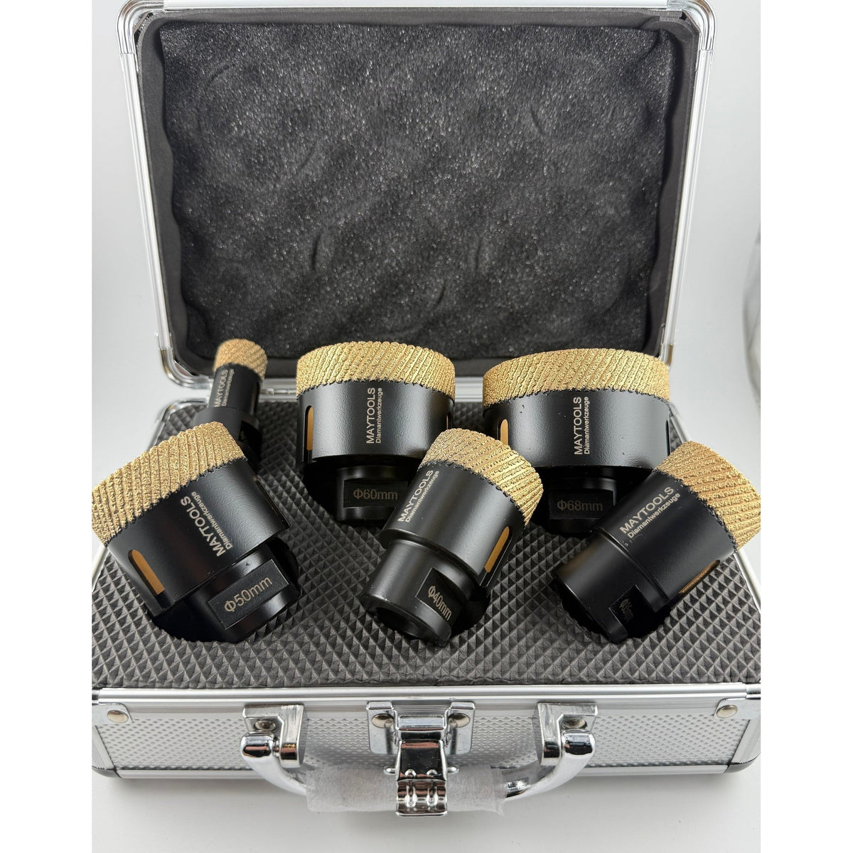 MAYTOOLS Diamantbohrkronen Set „MATRIX" – Gold-Black Edition (6-teilig)