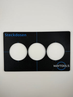 Schablone Steckdosen 3er