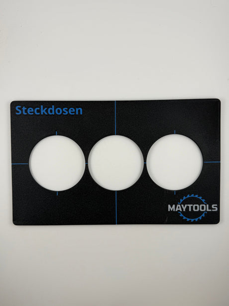 Schablone Steckdosen 3er