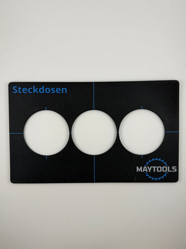 Schablone Steckdosen 3er