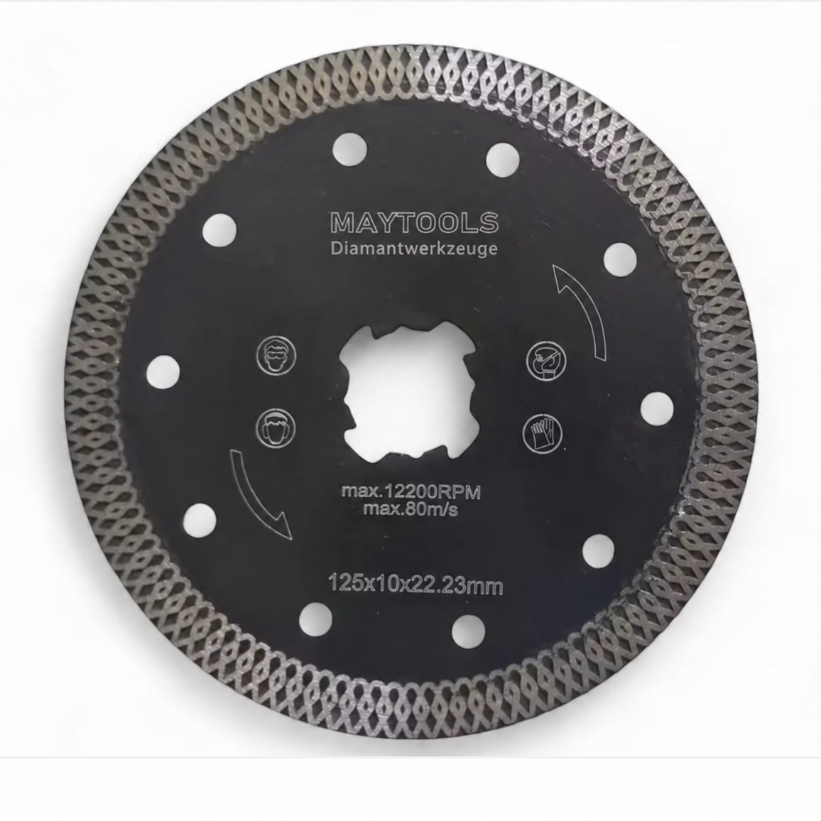 Diamanttrennscheibe Slim Turbo Schwarz X-LOCK ⌀125 mm