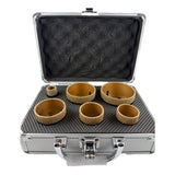 MAYTOOLS Diamantbohrkronen Set „MATRIX" – Gold-Black Edition (6-teilig)