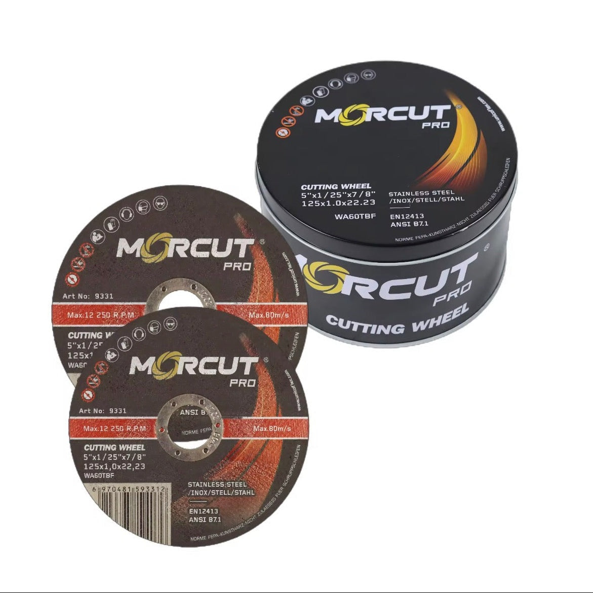 Morcut Pro Trennscheibe 125 mm × 1,0 mm (50 Stück)