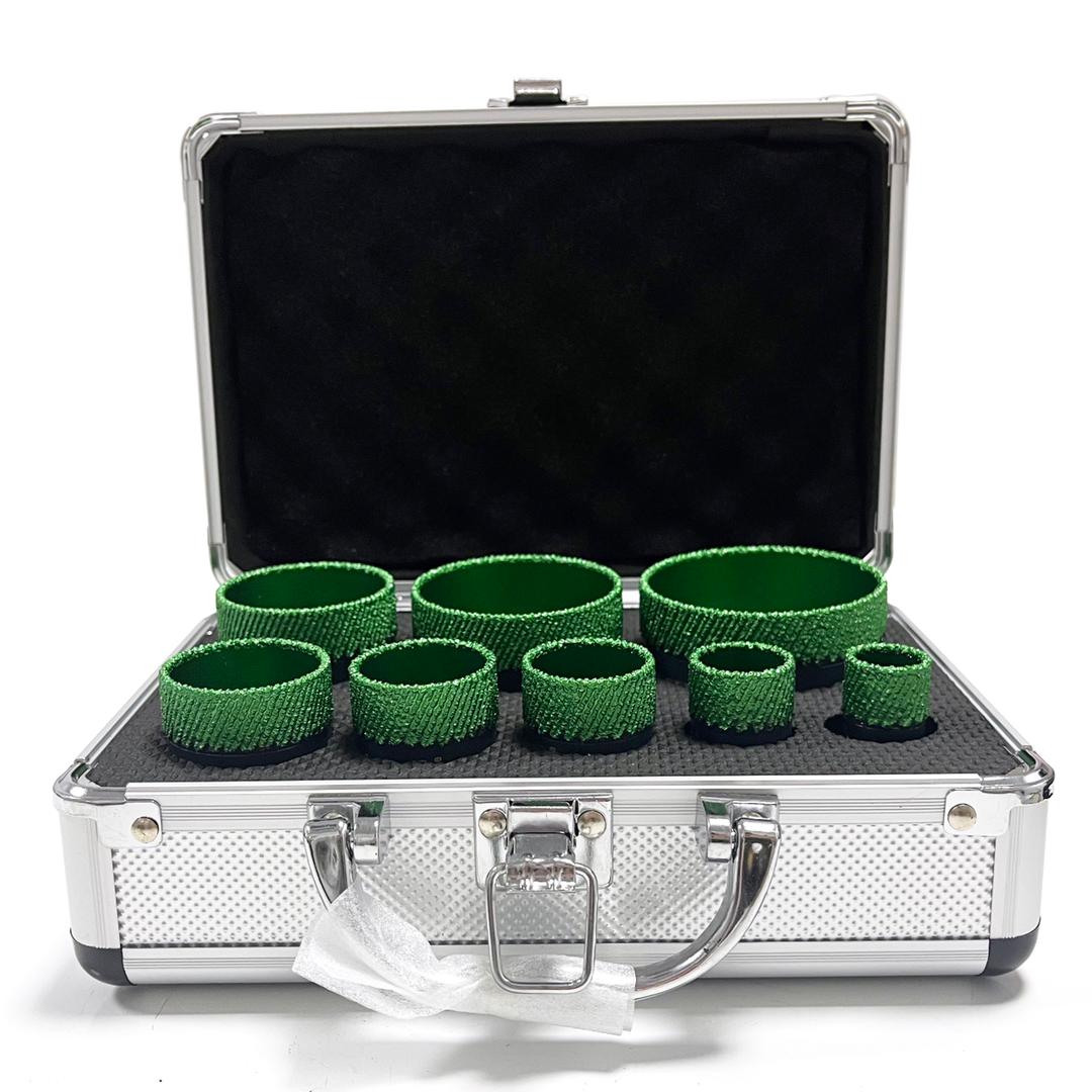 Diamant-Matrix-Bohrkronen-Set 8-teilig (20 / 25 / 32 / 35 / 40 / 50 / 60 / 68 mm)