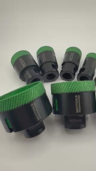 Diamant-Matrix-Bohrkronen-Set 8-teilig (20 / 25 / 32 / 35 / 40 / 50 / 60 / 68 mm)